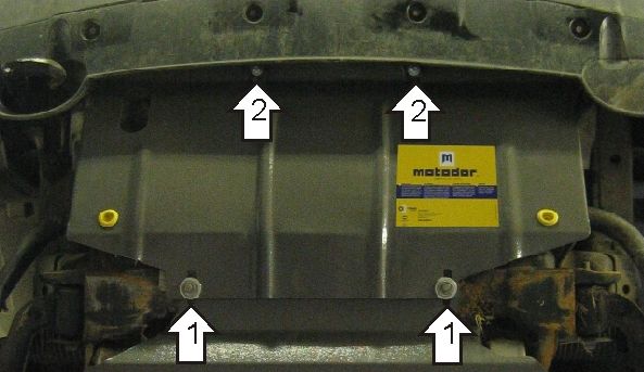 Защита Мотодор для радиатора Nissan Pathfinder R51 2005-2009. Артикул 01438