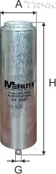 Топливный фильтр MFilter. Артикул DF 3547