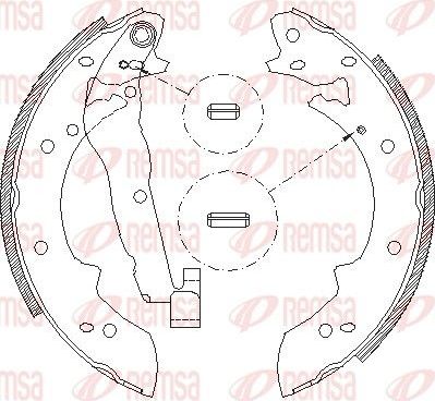 Тормозные колодки Remsa задние для Citroen LN 1976-1986. Артикул 4027.01