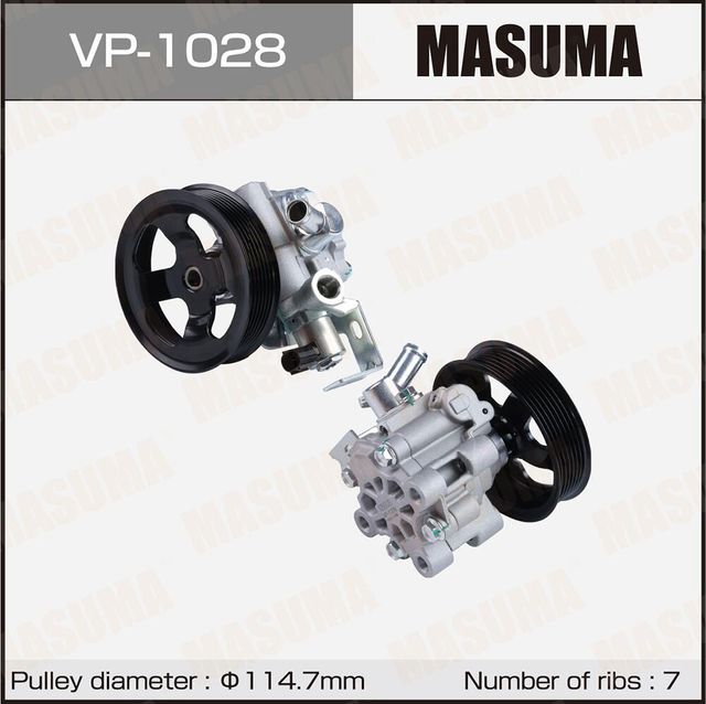 Насос гидроусилителя руля (ГУР) , 4RUNNER, LAND CRUISER PRADO / GRN285L, GRJ150L (Masuma). Артикул VP1028