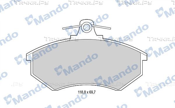 Тормозные колодки Mando передние для Volkswagen Golf III 1991-1999. Артикул MBF015092