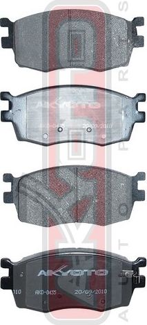 Тормозные колодки Akyoto Packing AKYOTO. Артикул AKD-0435