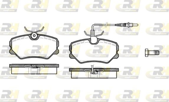 Тормозные колодки RoadHouse передние для Citroen ZX 1994-1997. Артикул 2262.02