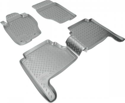 Коврики Норпласт для салона Kia Sorento I 2002-2008. СЕРЫЕ. Артикул NPL-Po-43-65Grey