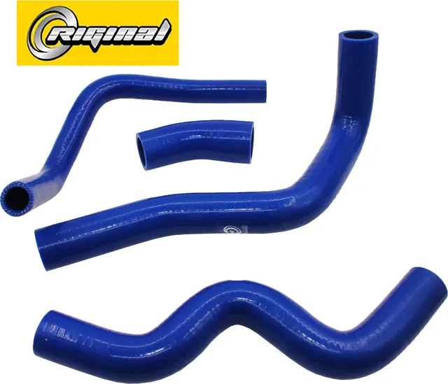 Патрубок радиатора без кондиционера (силикон) (ком.) (Riginal). Артикул RG8200750019SIL