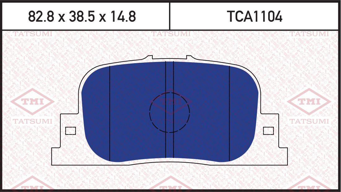 Колодки тормозные дисковые | зад | (Tatsumi) Tatsumi. Артикул TCA1104