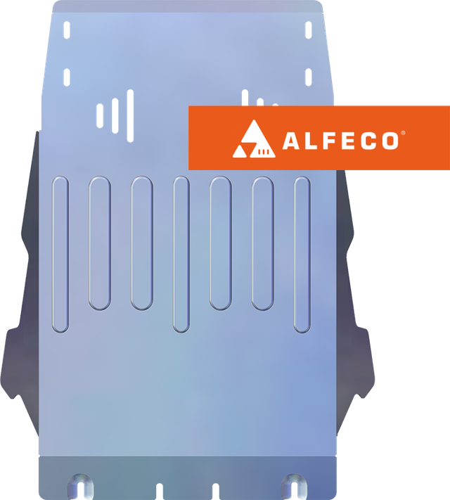Защита алюминиевая Alfeco (4 мм) для картера Kia Bongo III 4WD 2004-2026. Артикул ALF.11.29.1AL4
