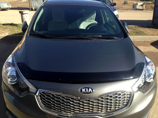 Дефлектор SIM для капота Kia Cerato III до рестайлинга 2013-2016. Артикул SKICER1312
