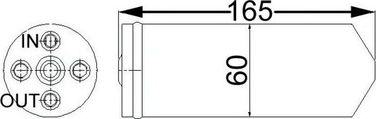 Осушитель кондиционера Mahle Behr. Артикул AD 61 000S