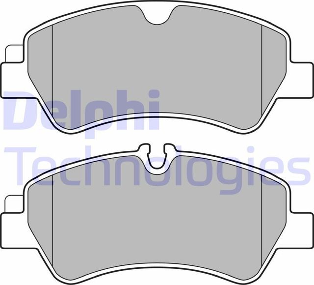 Тормозные колодки Delphi (Low-Metallic). Артикул LP2662