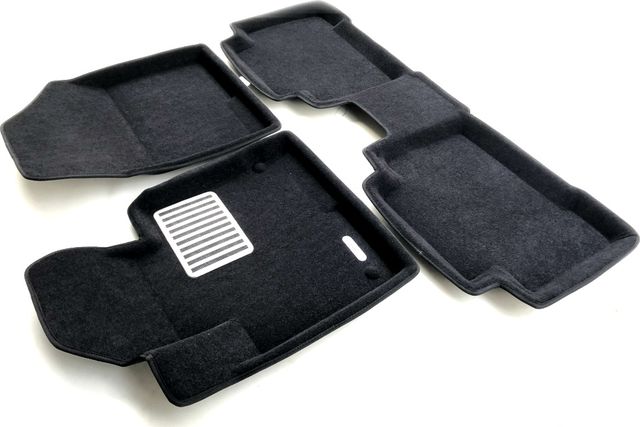 Коврики текстильные Euromat 3D Lux для салона Hyundai Santa Fe III 2012-2018. Артикул EM3D-002723