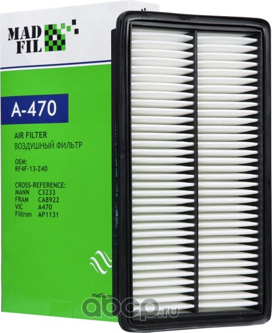 ФИЛЬТР ВОЗДУШНЫЙ (Madfil). Артикул A470