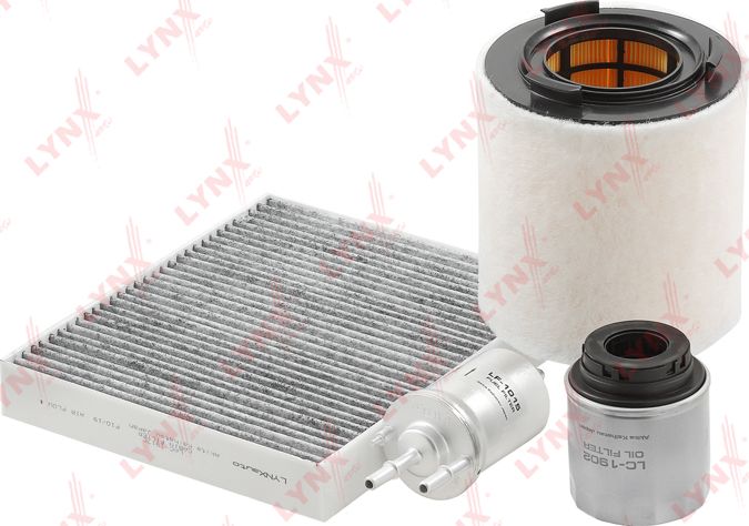 Снят с производства Комплект фильтров для ТО LYNXauto. Артикул LK-4021-1