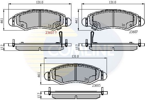 Тормозные колодки Comline Comline передние для Daihatsu Copen I 2003-2012. Артикул CBP31297