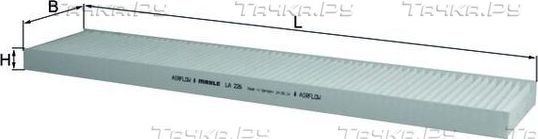 Салонный фильтр Mahle для Ford Galaxy I 1995-2006. Артикул LA 226