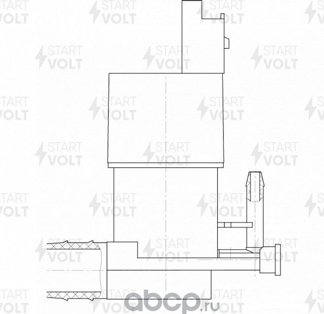 Насос омывателя лобового стекла StartVOLT для Nissan Qashqai II 2013-2026. Артикул SWP 1405