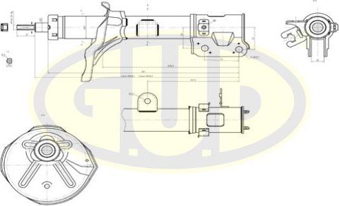 Амортизатор G.U.D.. Артикул GSA339747
