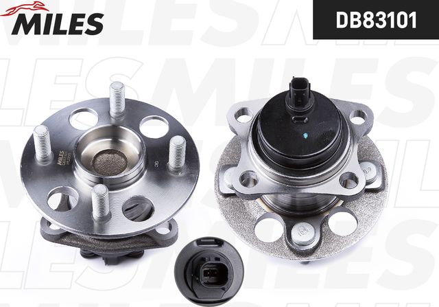 Ступица колеса с интегрированным подшипником Miles задняя правая/левая для Toyota Yaris II 2005-2013. Артикул DB83101
