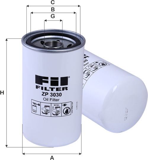 Масляный фильтр FIL Filter. Артикул ZP 3030