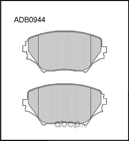 Колодки тормозные TOYOTA Rav 4 (00-) передние (4шт.) ALLIED NIPPON. Артикул ADB0944