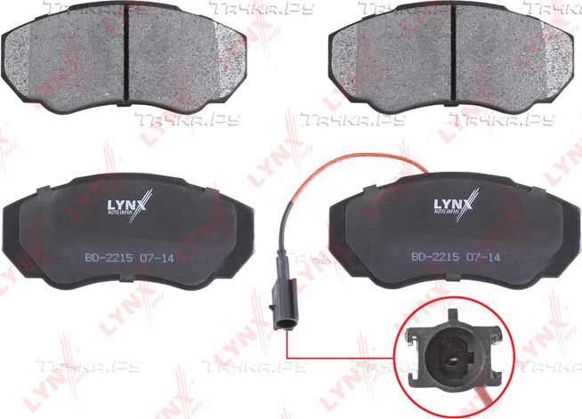 Тормозные колодки LYNXauto. Артикул BD-2215