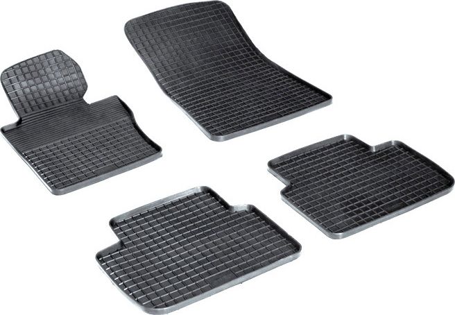 Коврики резиновые Seintex с узором сетка для салона BMW 3 E46 1998-2005. Артикул 00979