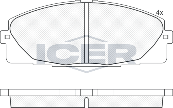 Тормозные колодки Icer. Артикул 141931