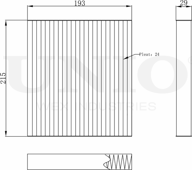 Фильтр салона (Unio). Артикул FLT-40004C