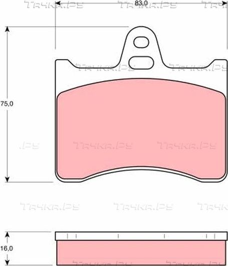 Тормозные колодки TRW. Артикул GDB262