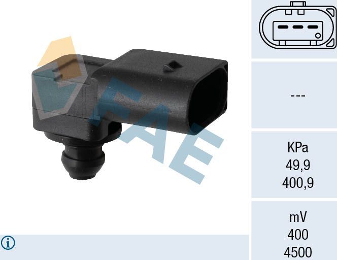 Датчик абсолютного давления (ДАД, MAP) FAE. Артикул 15137