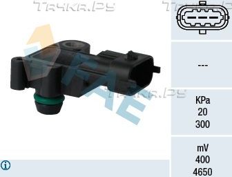 Датчик абсолютного давления (ДАД, MAP) FAE для Ford Transit Torneo VII 2007-2014. Артикул 15129