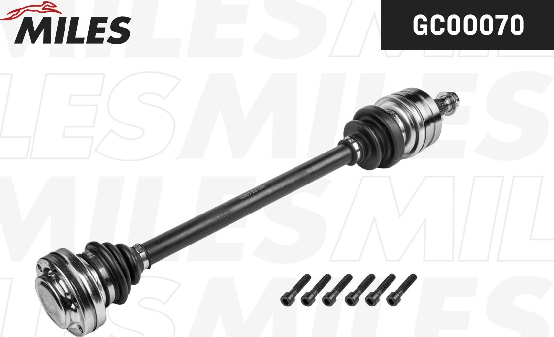 Полуось (привод в сборе, приводной вал) Miles. Артикул GC00070