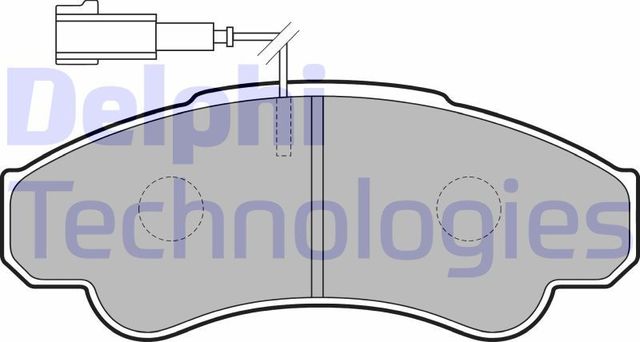 Тормозные колодки Delphi. Артикул LP872
