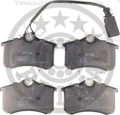 Тормозные колодки Optimal задние для SEAT Alhambra I 2000-2010. Артикул BP-12096