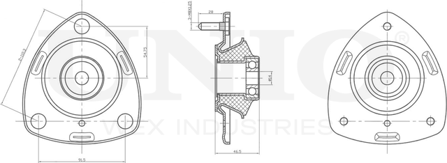 Опора амортизационной стойки (Unio). Артикул RMP-13154