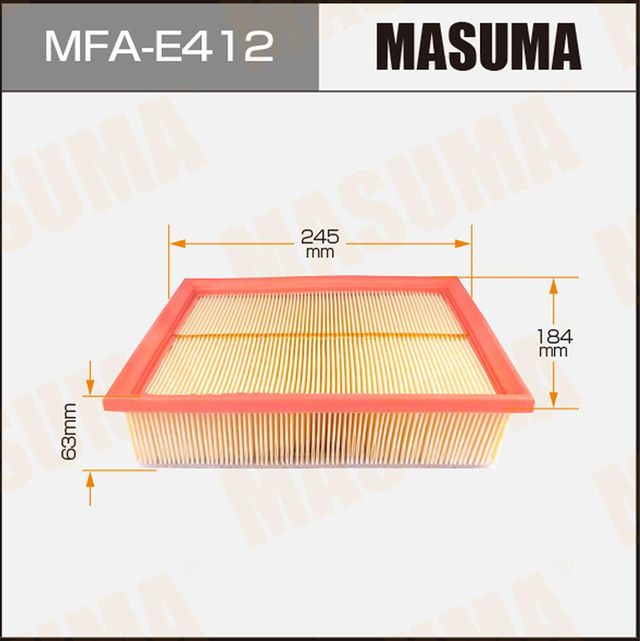 Воздушный фильтр Masuma. Артикул MFA-E412