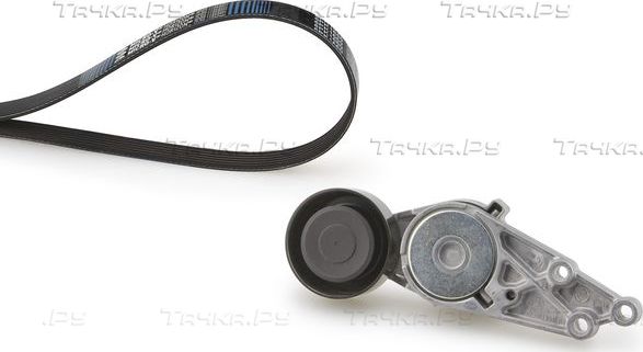 Приводной ремень поликлиновой с роликами (комплект) Gates Micro-V® Kit. Артикул K025PK1303
