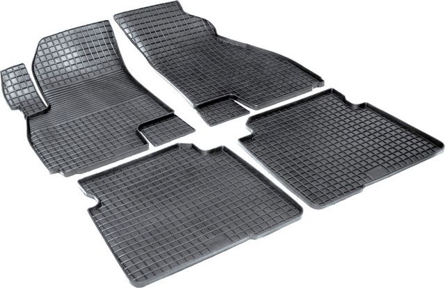 Коврики резиновые Seintex с узором сетка для салона Hyundai Santa Fe Classic 2001-2013. Артикул 00494