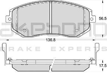 Тормозные колодки Akebono Standard. Артикул AN-771WK