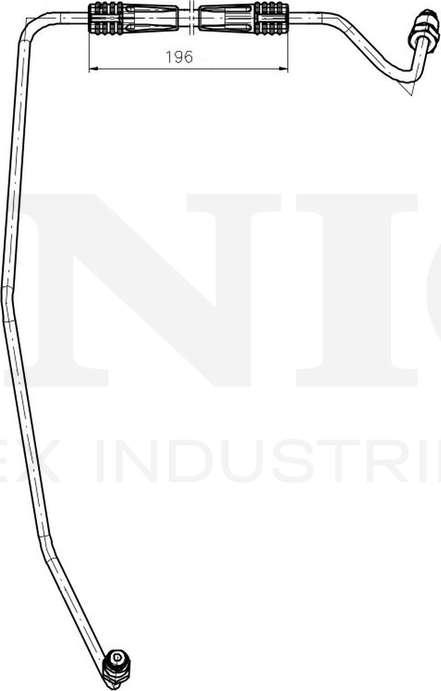 Шланг тормозной (Unio). Артикул BRH-10092