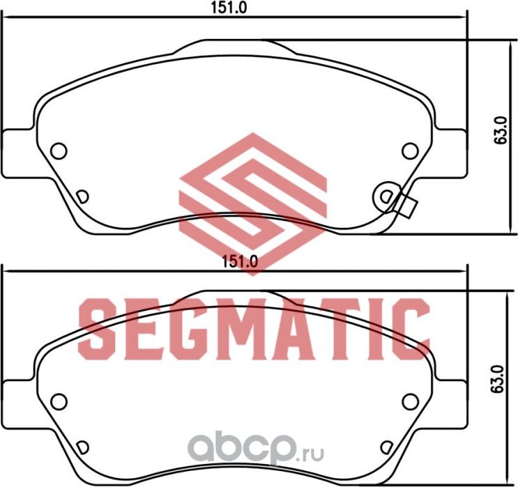 SGBP2642 Колодка торм диск пер Toyota Corolla 1.6 2004-2009 Toyota Avensis 1.8 2 (Segmatic) Segmatic. Артикул SGBP2642