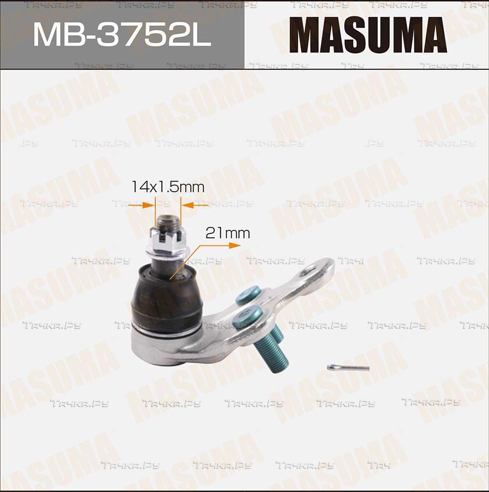 Шаровая опора Masuma передняя передняя левая нижняя для Toyota Harrier II (XU30) 2003-2013. Артикул MB-3752L