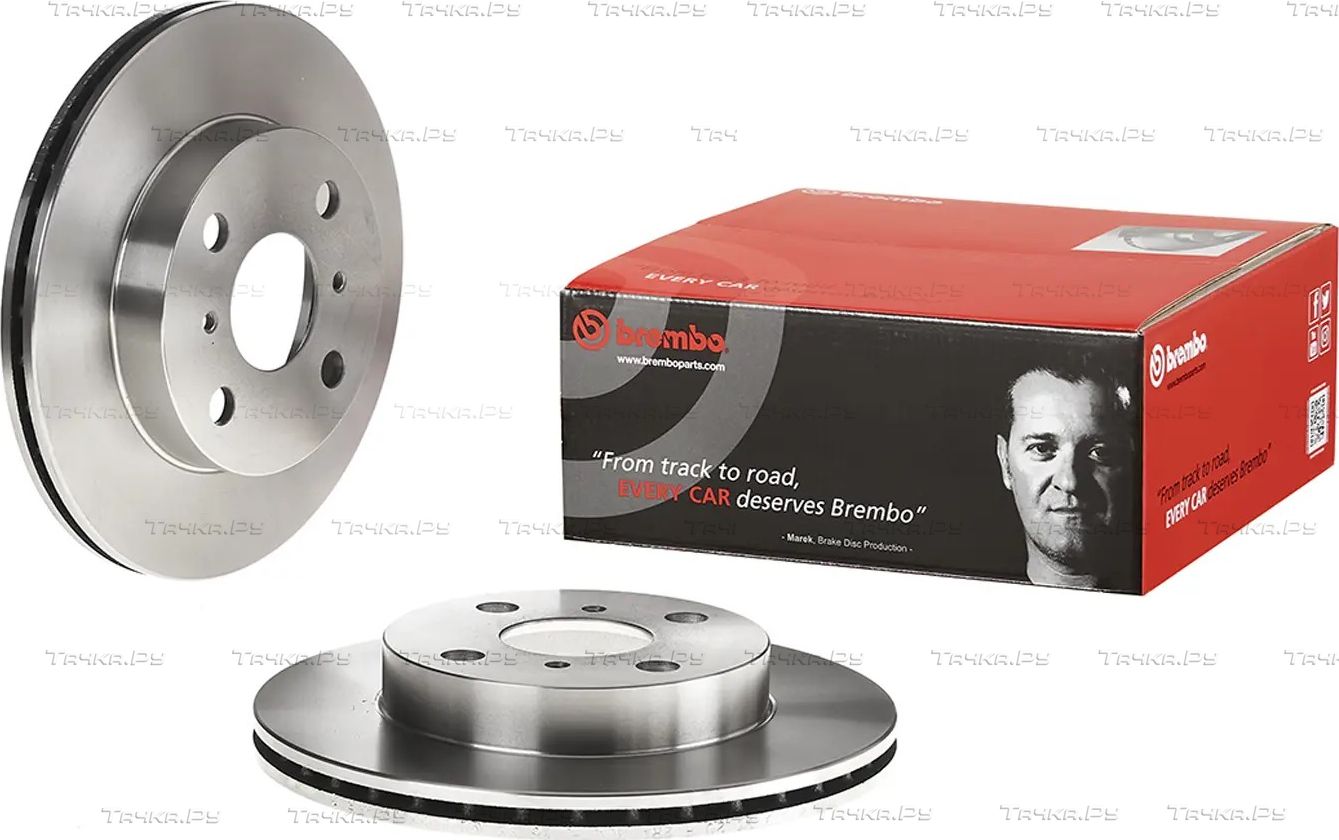 Тормозной диск Brembo передний для Toyota Echo 1999-2005. Артикул 09.7825.10