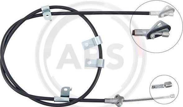 Трос ручника (тросик ручного тормоза) ABS задний левый для Subaru Justy IV 2007-2011. Артикул K14096