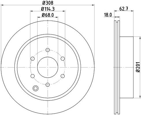 Тормозной диск Nisshinbo. Артикул ND2032K