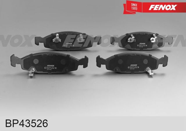 Тормозные колодки Fenox передние для Jeep Cherokee II (XJ) 1988-2001. Артикул BP43526