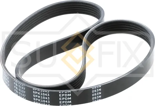 Ремень поликлиновый 6PK1043 (Sufix). Артикул FB3137