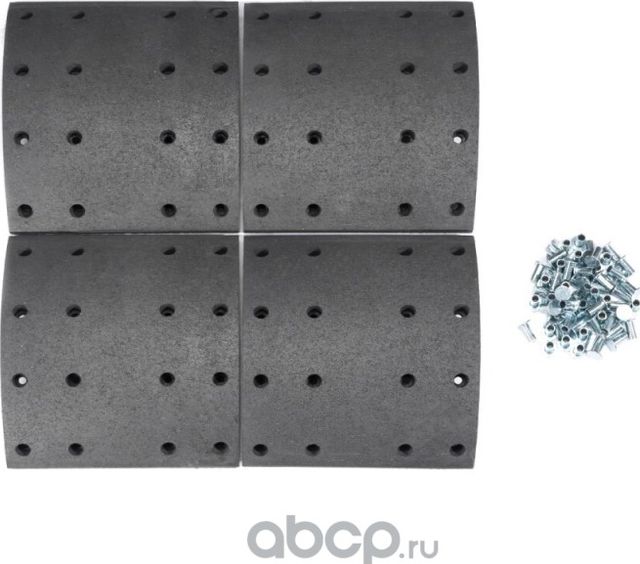 Накладки на колодки (SCANIA 3/4-SERIE STD 413x203ММ) wva 19932 ном. (T0561-6004) (Topcover). Артикул T05616004