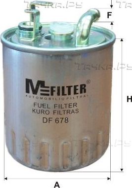 Топливный фильтр MFilter для Mercedes-Benz Sprinter 903 2000-2006. Артикул DF 678