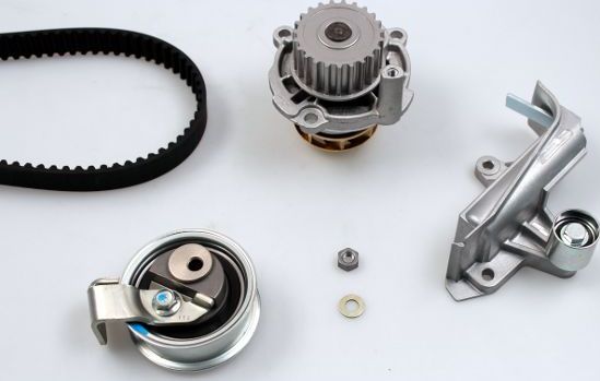 Помпа (водяной насос) с комплектом ремня ГРМ Hepu. Артикул PK05454